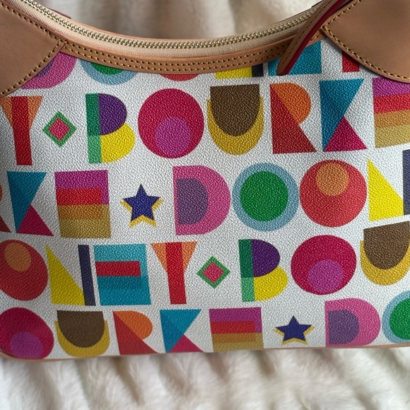 Dooney & Bourke Colorful Geometric Shoulder Bag - Picture 4 of 12